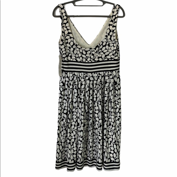 NWT Maggy London Black & White Sleveless Dress - Picture 3 of 12